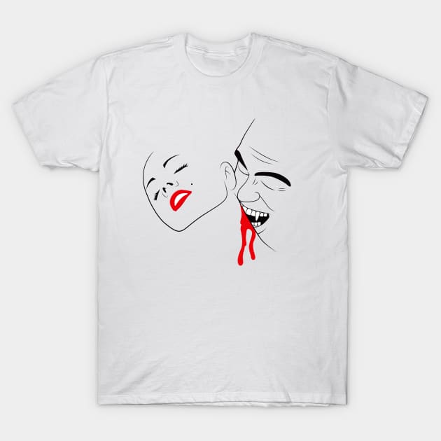 Vamp Lineart T-Shirt by Woah_Jonny